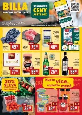 akční leták BILLA 21.2.2024-27.2.2024