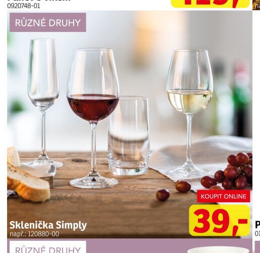 Sklenička Simply - ASKO akcniletaky.com