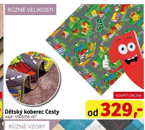 Dětský koberec Cesty - ASKO akcniletaky.com
