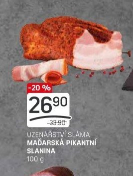 UZENÁŘSTVÍ SLÁMA MAĎARSKÁ PIKANTNÍ SLANINA