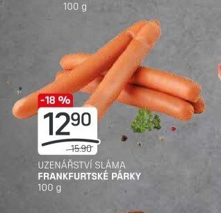 UZENÁŘSTVÍ SLÁMA FRANKFURTSKÉ PÁRKY