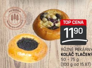 RŮZNÉ PEKÁRNY KOLÁČ TLAČENÝ