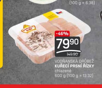 VODŇANSKÁ DRŮBEŽ KUŘECÍ PRSNÍ ŘÍZKY