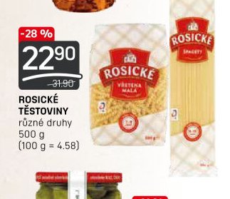 ROSICKÉ TĚSTOVINY