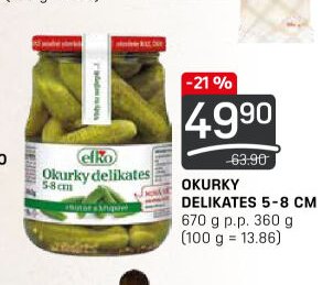 OKURKY DELIKATES 5-8 CM