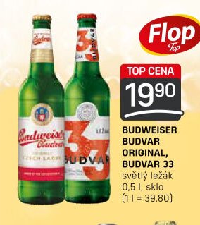 Budweiser Budvar Originál, Budvar 33 světlý ležák