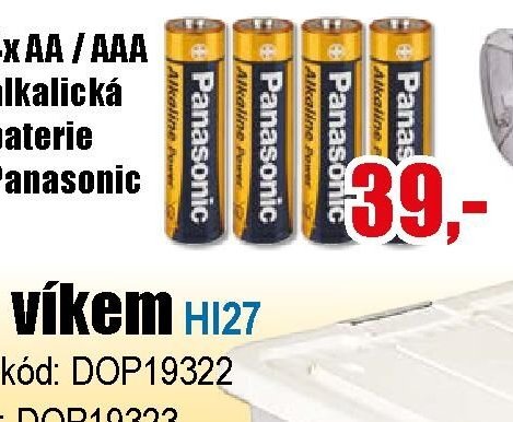 4x AA / AAA alkalická baterie Panasonic