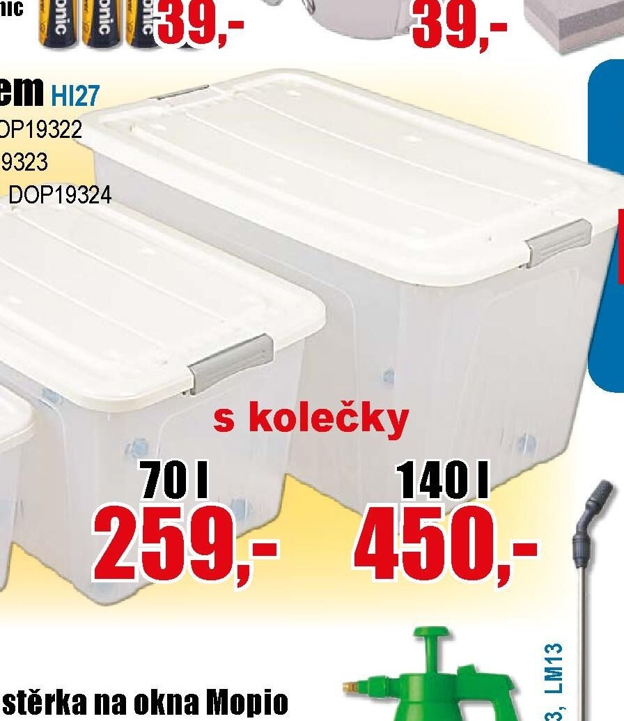 Plastový box s víkem 70l