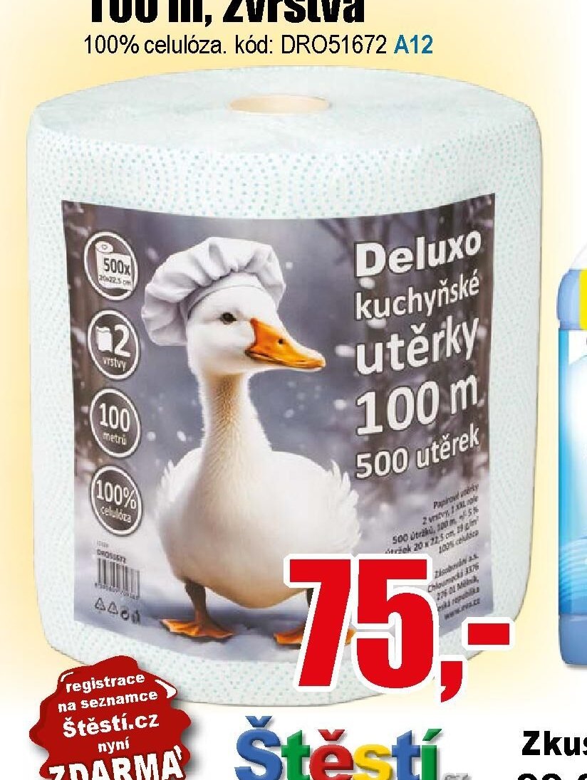 Kuchyňská utěrka DELUXO 100 m