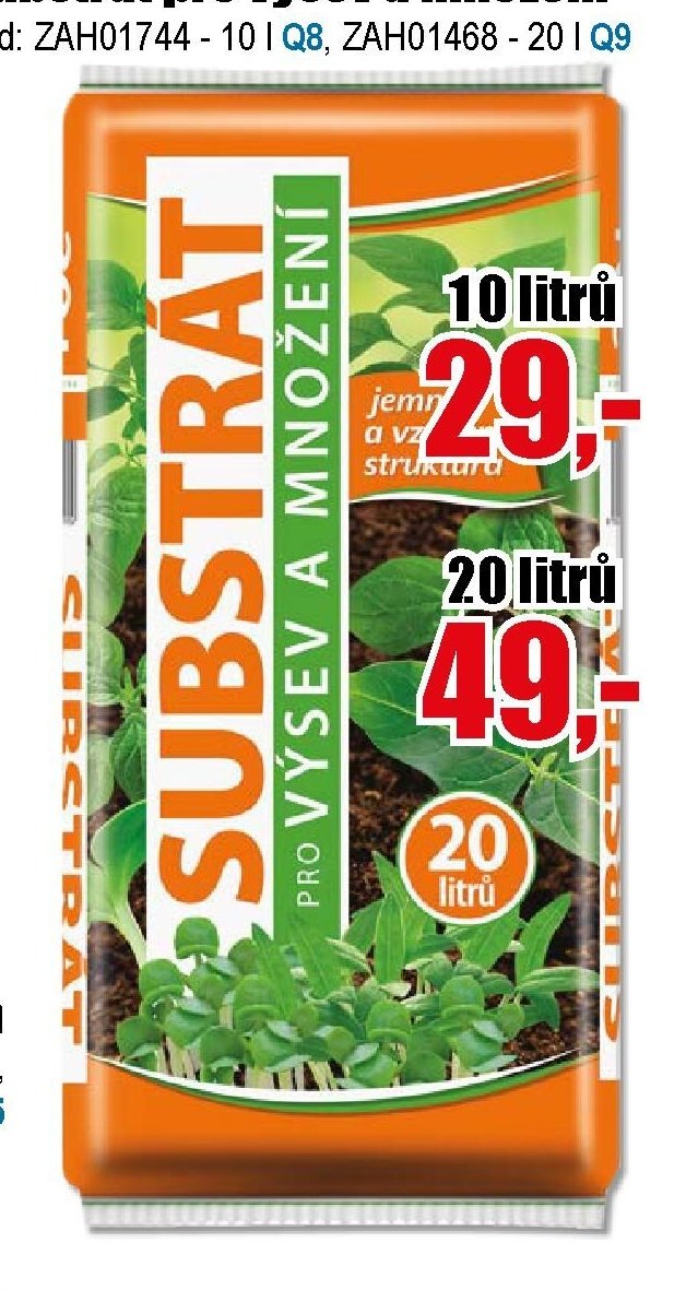 Substrát pro výsev a množení 10 litrů