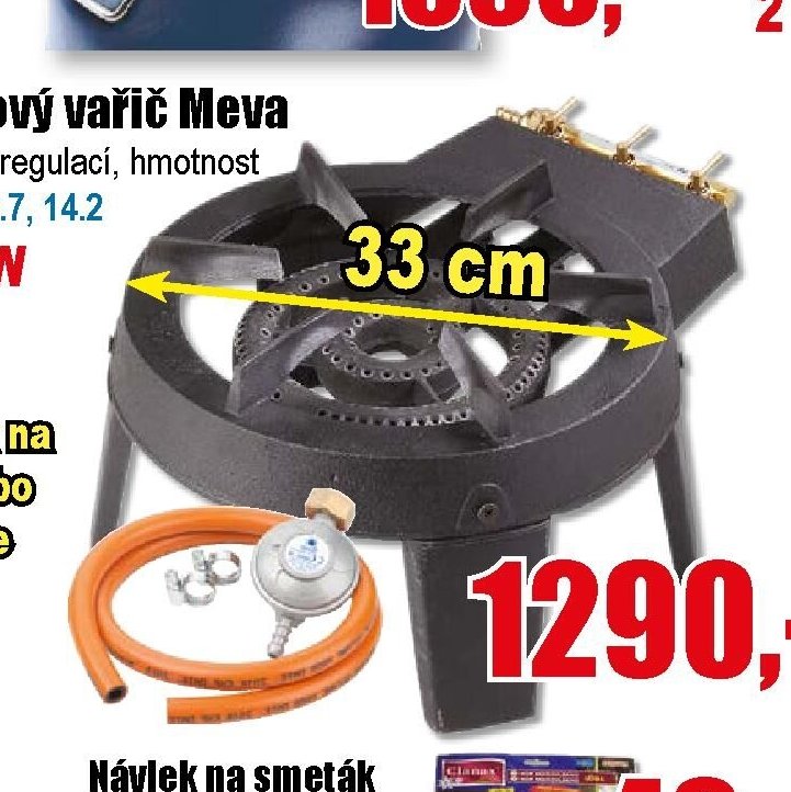 Litinový plynový vařič Meva