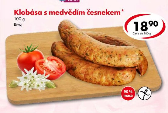 Klobása s medvědím česnekem