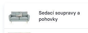 Sedací soupravy a pohovky