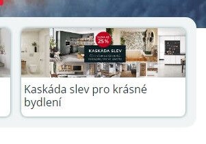 Kaskáda slev pro krásné bydlení