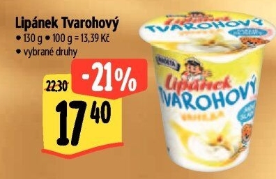 Dezert Lipánek tvarohový Madeta