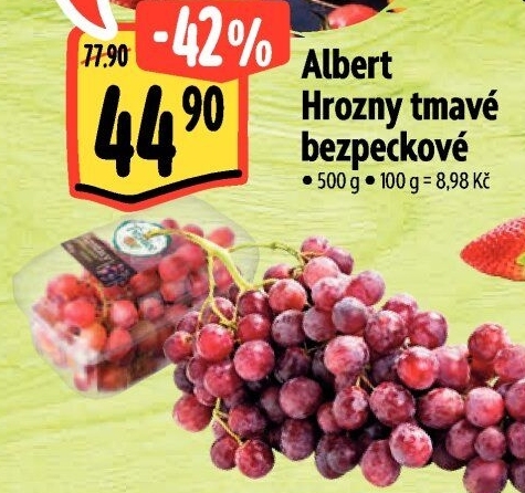 Hrozny tmavé bezsemenné Albert