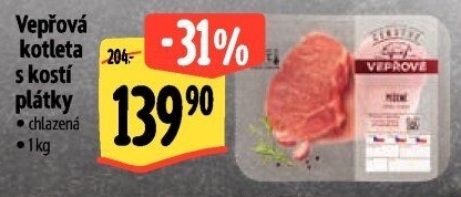 Kotleta vepřová s kostí Albert