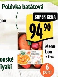 Menu box Polévka batátová Albert