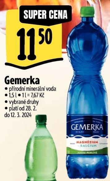 Minerální voda Gemerka