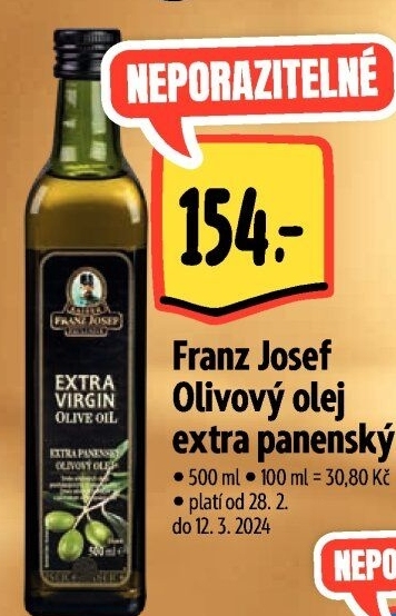 Olivový olej extra panenský Exclusive Franz Josef Kaiser