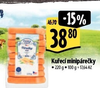 Párečky kuřecí mini Česká chuť