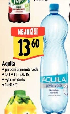 Přírodní voda Aquila