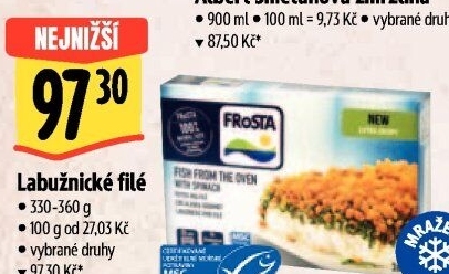 Rybí filé labužnické mražené Frosta