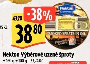 Šproty uzené v oleji výběrové Nekton