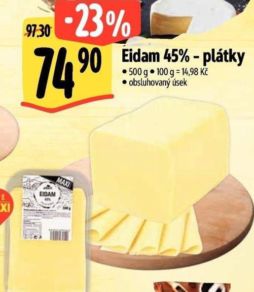 Sýr Eidam 45% Albert