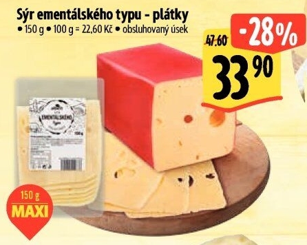 Sýr ementálského typu Albert