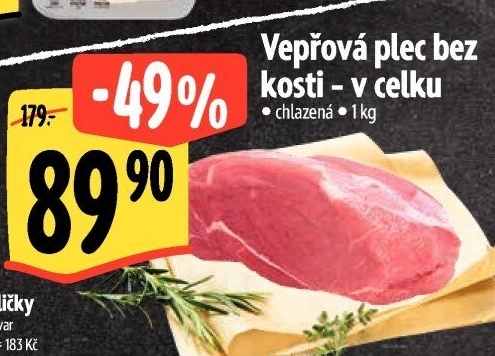Vepřová plec bez kosti