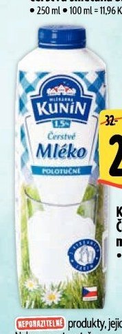 Kunín Čerstvé mléko