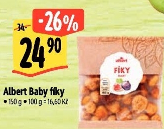 Baby fíky sušené Albert