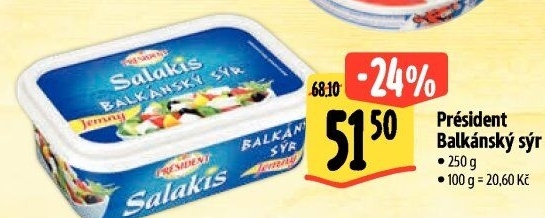 Balkánský sýr Président