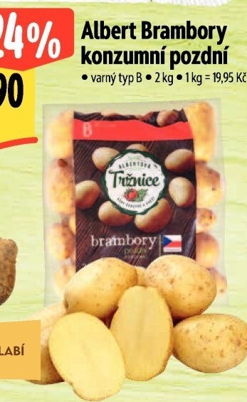 Brambory konzumní pozdní Albert