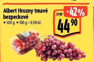 Hrozny tmavé bezsemenné Albert