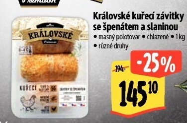 Kuřecí závitky královské Premium Albert