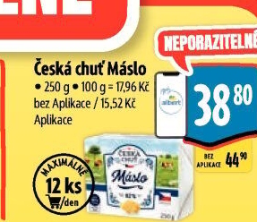 Máslo Česká chuť