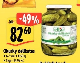 Okurky delikates Efko