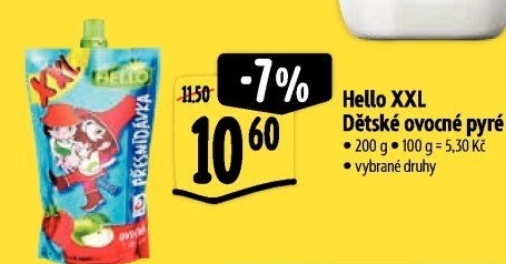 Ovocná kapsička Hello