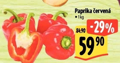 Paprika červená