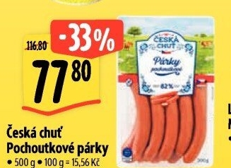 Párky pochoutkové Česká chuť