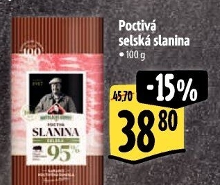 Poctivá selská slanina Kostelecké uzeniny