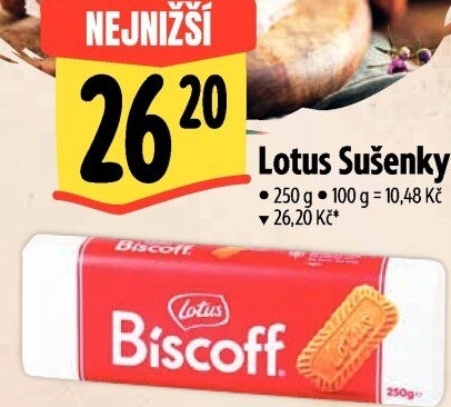 Sušenky Biscoff Lotus