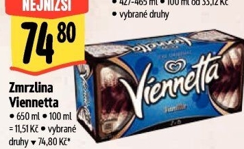 Zmrzlinová roláda Viennetta Algida