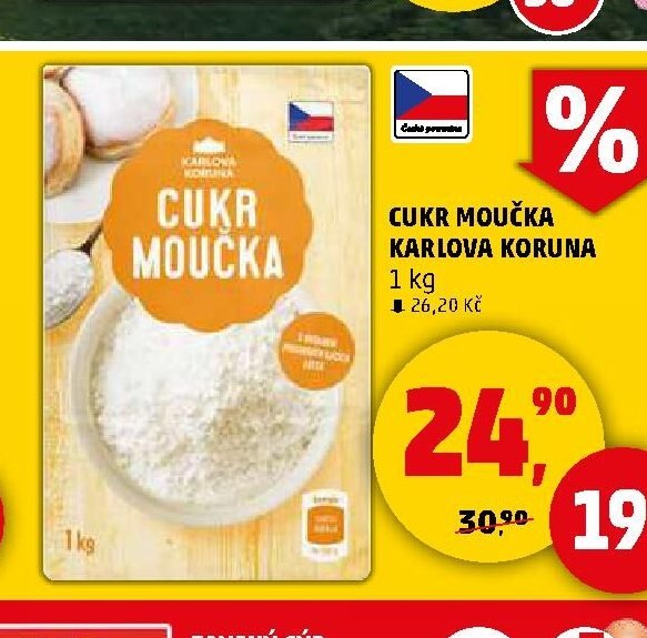 Cukr moučka Karlova Koruna