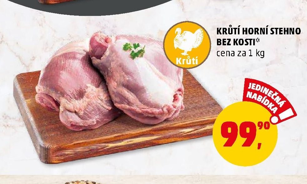Krůtí horní stehno bez kosti