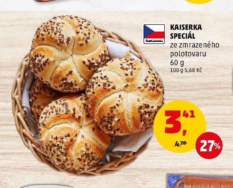 Kaiserka speciál ze zmrazeného polotovaru