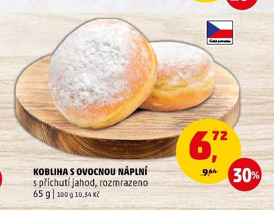 Kobliha s ovocnou náplní