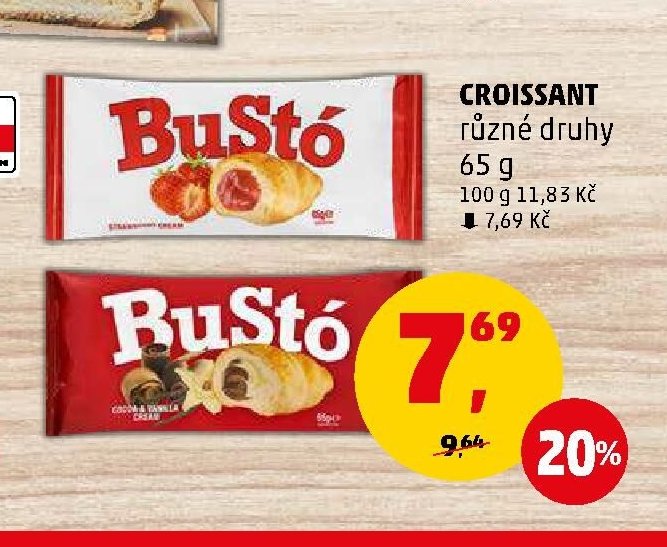Croissant různé druhy